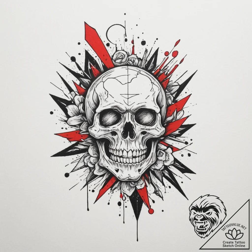 Tattoo design a tiny, abstract representation... - tattoo sketch (№1754689363_0, 08.08.2025 21:42) — tattoovalue.net