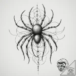 Bacteriophage, tattoo drawing outline, black… – tattoo sketch (№1754690167_0, 08.08.2025 21:56) — tattoovalue.net
