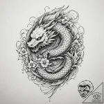 Tattoo sketch a fluid, organic shape that rep… – tattoo sketch (№1754690568_0, 08.08.2025 22:02) — tattoovalue.net