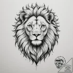Tattoo sketch a leo lion, rendered with raw,… – tattoo sketch (№1754690969_0, 08.08.2025 22:09) — tattoovalue.net