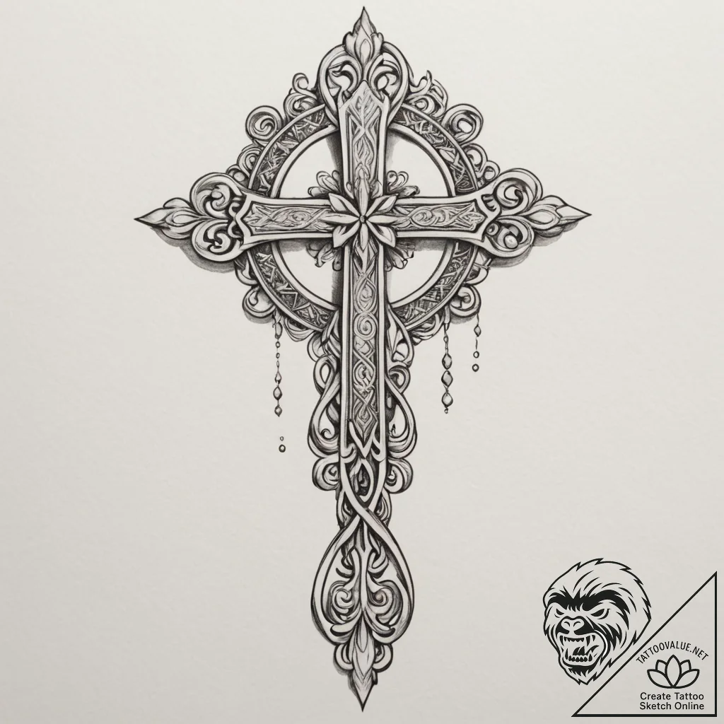 Tattoo design a neck with a delicate line res... - tattoo sketch (№1754692162_0, 08.08.2025 22:29) — tattoovalue.net