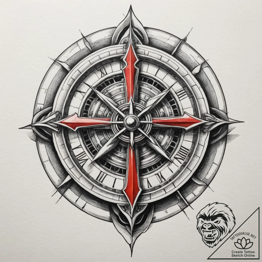Tattoo design a detailed, tactical watch, sym... - tattoo sketch (№1754692778_0, 08.08.2025 22:39) — tattoovalue.net