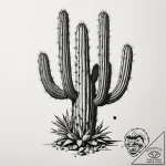 Tattoo sketch a desert cactus, thriving in ha… – tattoo sketch (№1754693582_0, 08.08.2025 22:53) — tattoovalue.net