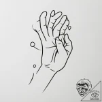 Tattoo design a “clutch play” symbol like a h… – tattoo sketch (№1754693781_0, 08.08.2025 22:56) — tattoovalue.net