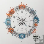 Tattoo design a watercolor splash of the zodi… – tattoo sketch (№1754694175_0, 08.08.2025 23:02) — tattoovalue.net
