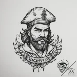Tattoo sketch a digital warrior’s profile, st… – tattoo sketch (№1754695561_0, 08.08.2025 23:26) — tattoovalue.net
