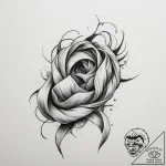 Tattoo design a flowing scarf or ribbon, symb… – tattoo sketch (№1754696154_0, 08.08.2025 23:35) — tattoovalue.net