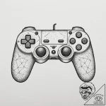 Tattoo sketch a detailed retro console contro… – tattoo sketch (№1754697347_0, 08.08.2025 23:55) — tattoovalue.net