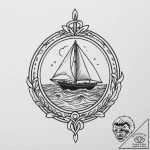 A minimalist wave symbol, tattoo drawing outl… – tattoo sketch (№1754698735_0, 09.08.2025 00:18) — tattoovalue.net