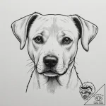 A close-up of a dog’s wet nose., ink illustra… – tattoo sketch (№1754699526_0, 09.08.2025 00:32) — tattoovalue.net