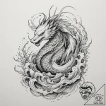Tattoo sketch a phoenix rising majestically f… – tattoo sketch (№1754701306_0, 09.08.2025 01:01) — tattoovalue.net