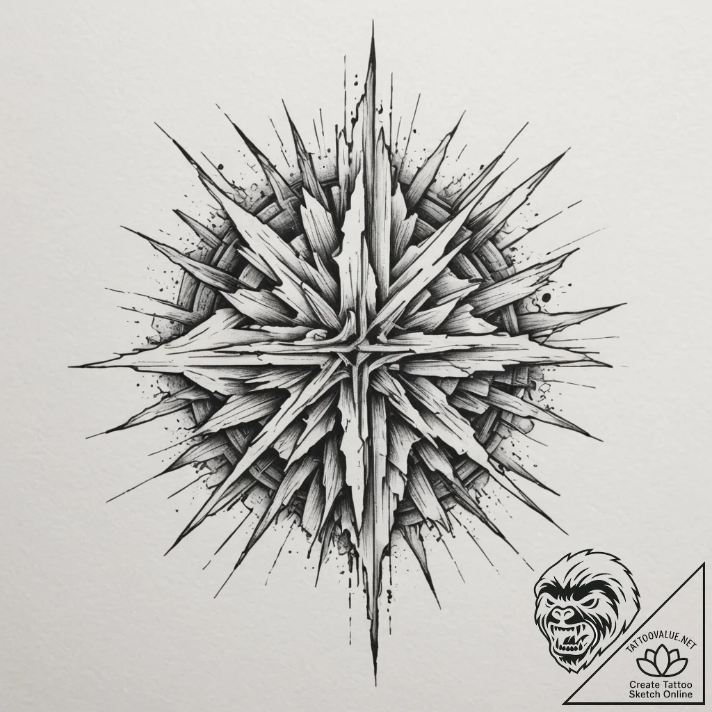 Tattoo design an abstract interpretation of a... - tattoo sketch (№1754701702_0, 09.08.2025 01:08) — tattoovalue.net