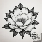 Magnolia, tattoo flash sheet design, black an… – tattoo sketch (№1754701900_0, 09.08.2025 01:11) — tattoovalue.net