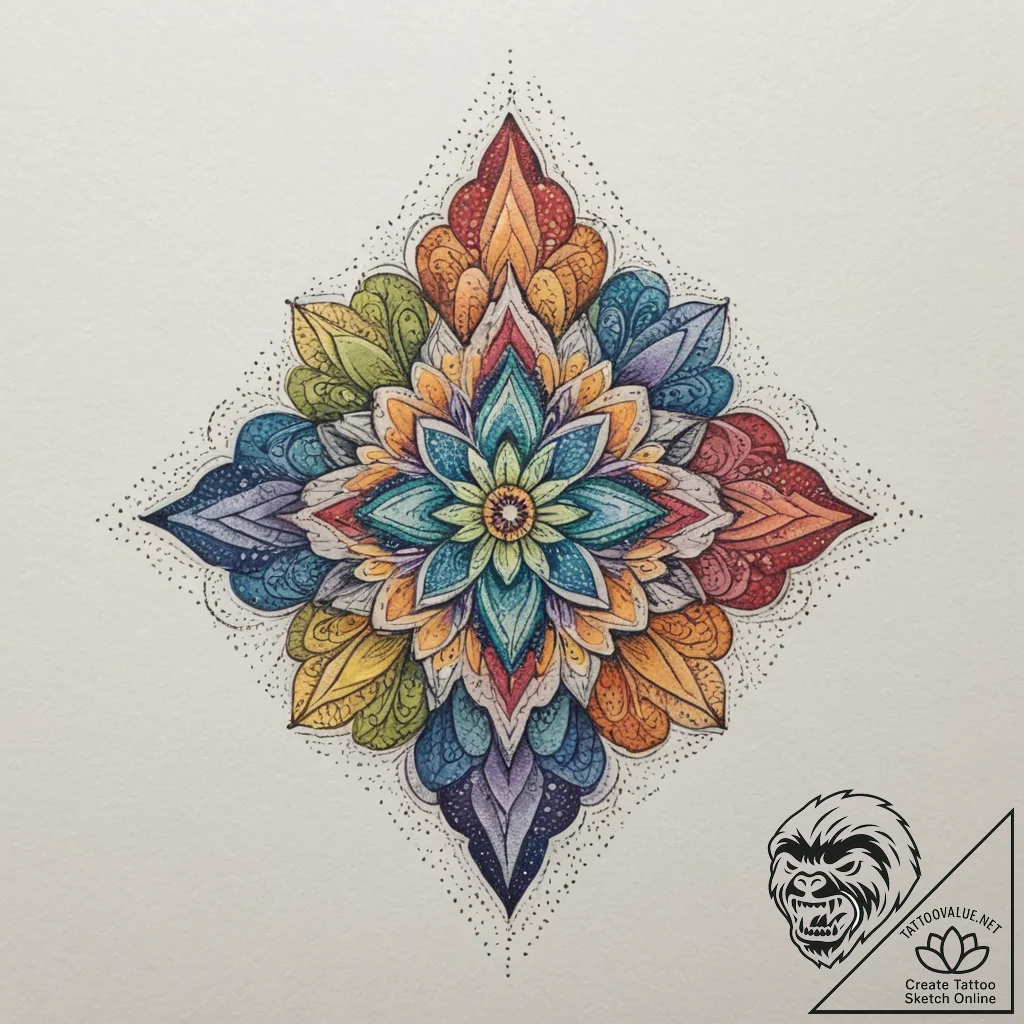 Tattoo sketch a solid wall with a single, sma... - tattoo sketch (№1754702294_0, 09.08.2025 01:18) — tattoovalue.net