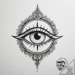 Tattoo sketch a protective eye symbol (e.g.,… – tattoo sketch (№1754704465_0, 09.08.2025 01:54) — tattoovalue.net