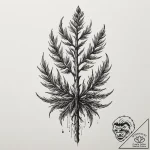 Tattoo sketch a strong, unyielding redwood se… – tattoo sketch (№1754704860_0, 09.08.2025 02:01) — tattoovalue.net