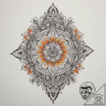 Indian, tattoo flash sheet design, on a clean… – tattoo sketch (№1754707037_0, 09.08.2025 02:37) — tattoovalue.net