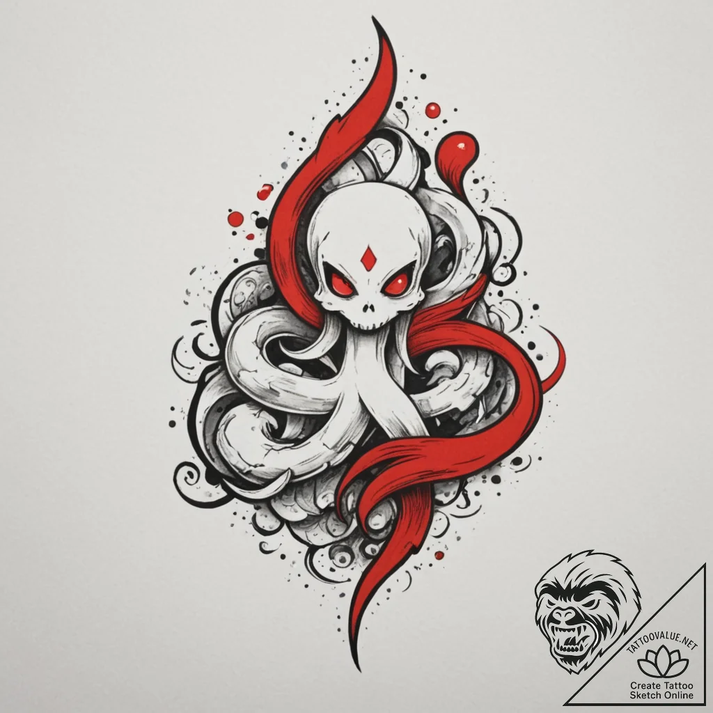 р сѓрѕр° р“р°рґр°р»рєр° / р“р°рґр°с‚сњ (gadat... - tattoo sketch (№1754709603_0, 09.08.2025 03:20) — tattoovalue.net