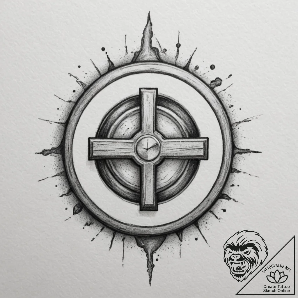 Tattoo design a "power button" symbol on one,... - tattoo sketch (№1754710196_0, 09.08.2025 03:29) — tattoovalue.net