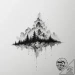 Tattoo sketch an abstract representation of m… – tattoo sketch (№1754710593_0, 09.08.2025 03:36) — tattoovalue.net