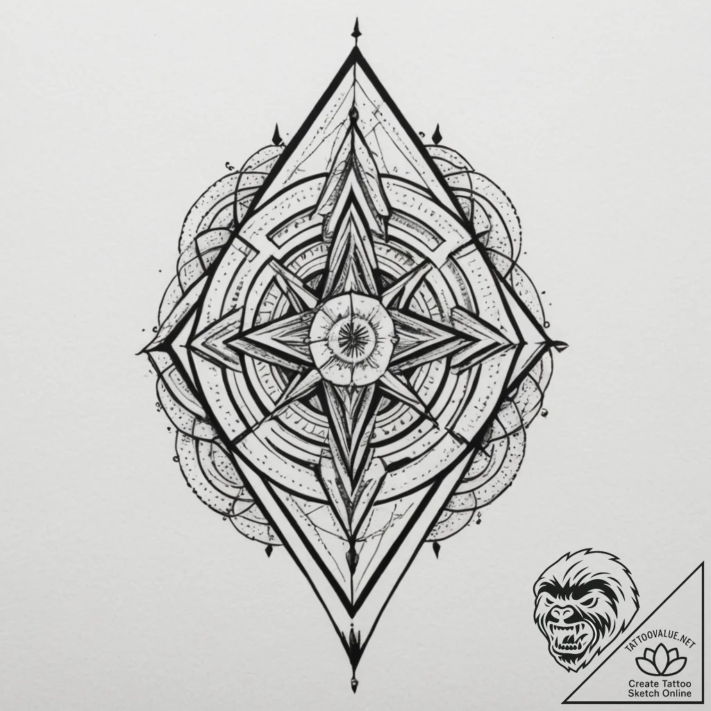 Tattoo design a stylized capture card with da... - tattoo sketch (№1754712763_0, 09.08.2025 04:12) — tattoovalue.net