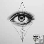 Eye mountain – tattoo sketch (№1754714537_0, 09.08.2025 04:42) — tattoovalue.net
