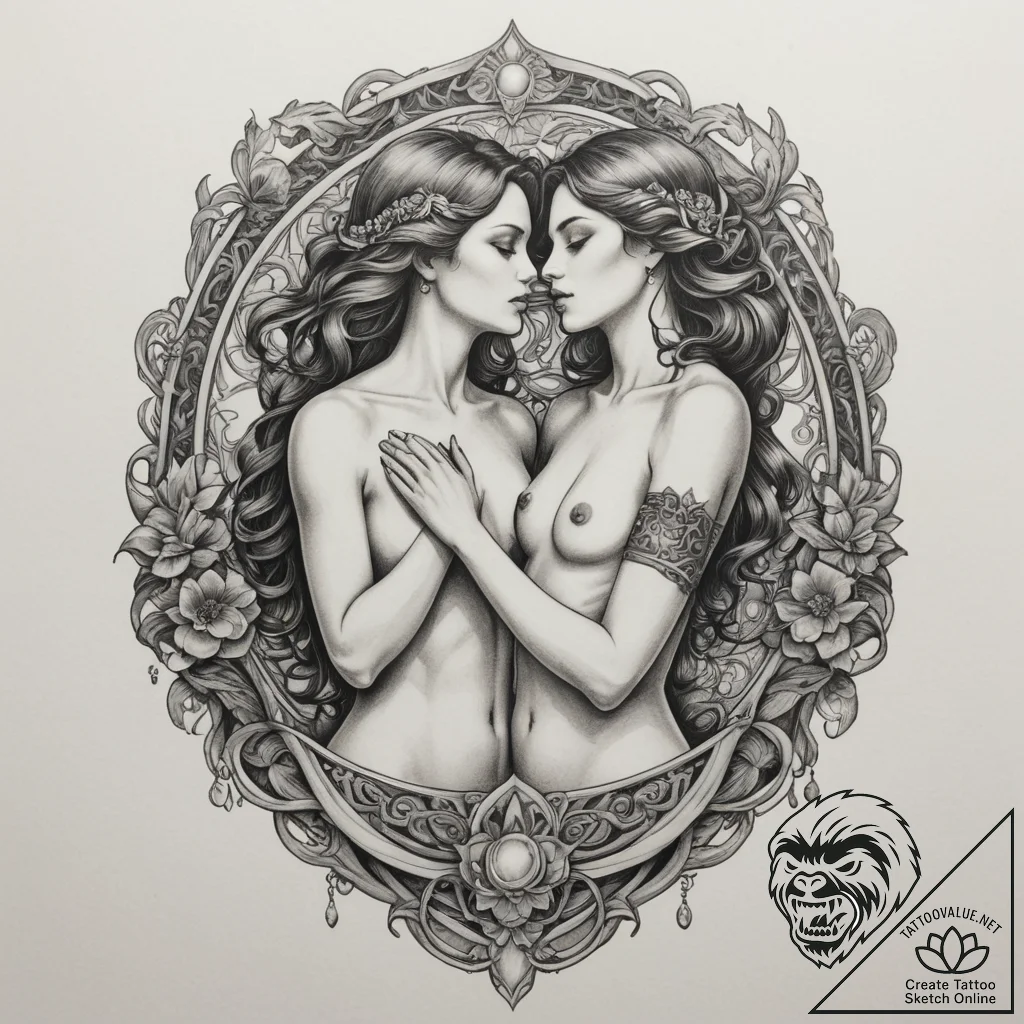 Tattoo sketch an abstract representation of a... - tattoo sketch (№1754718676_0, 09.08.2025 05:51) — tattoovalue.net