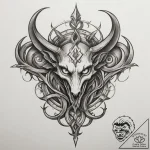 Lilith’s sigil, artistic tattoo sketch, sepia… – tattoo sketch (№1754723204_0, 09.08.2025 07:06) — tattoovalue.net