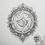 Tattoo design the glyph for pisces (12th hous… – tattoo sketch (№1754724189_0, 09.08.2025 07:23) — tattoovalue.net