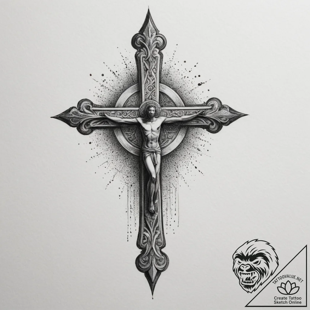 Tattoo sketch a simple, elegant human figure... - tattoo sketch (№1754725766_0, 09.08.2025 07:49) — tattoovalue.net