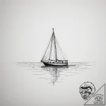 Tattoo sketch a small sailboat on one, the oc… – tattoo sketch (№1754726552_0, 09.08.2025 08:02) — tattoovalue.net