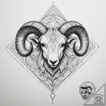 Tattoo sketch an aries ram’s head fading into… – tattoo sketch (№1754727143_0, 09.08.2025 08:12) — tattoovalue.net