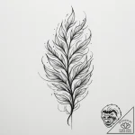 Tattoo design an abstract depiction of resili… – tattoo sketch (№1754727733_0, 09.08.2025 08:22) — tattoovalue.net