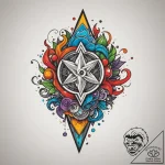 Tattoo design a stylized arcade token with a… – tattoo sketch (№1754730095_0, 09.08.2025 09:01) — tattoovalue.net