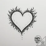 Tattoo sketch a tiny, pixelated heart or star… – tattoo sketch (№1754730686_0, 09.08.2025 09:11) — tattoovalue.net
