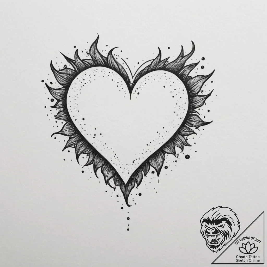 Tattoo sketch a tiny, pixelated heart or star... - tattoo sketch (№1754730686_0, 09.08.2025 09:11) — tattoovalue.net