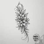 Tattoo design a single, minimalist zipper tha… – tattoo sketch (№1754733453_0, 09.08.2025 09:57) — tattoovalue.net