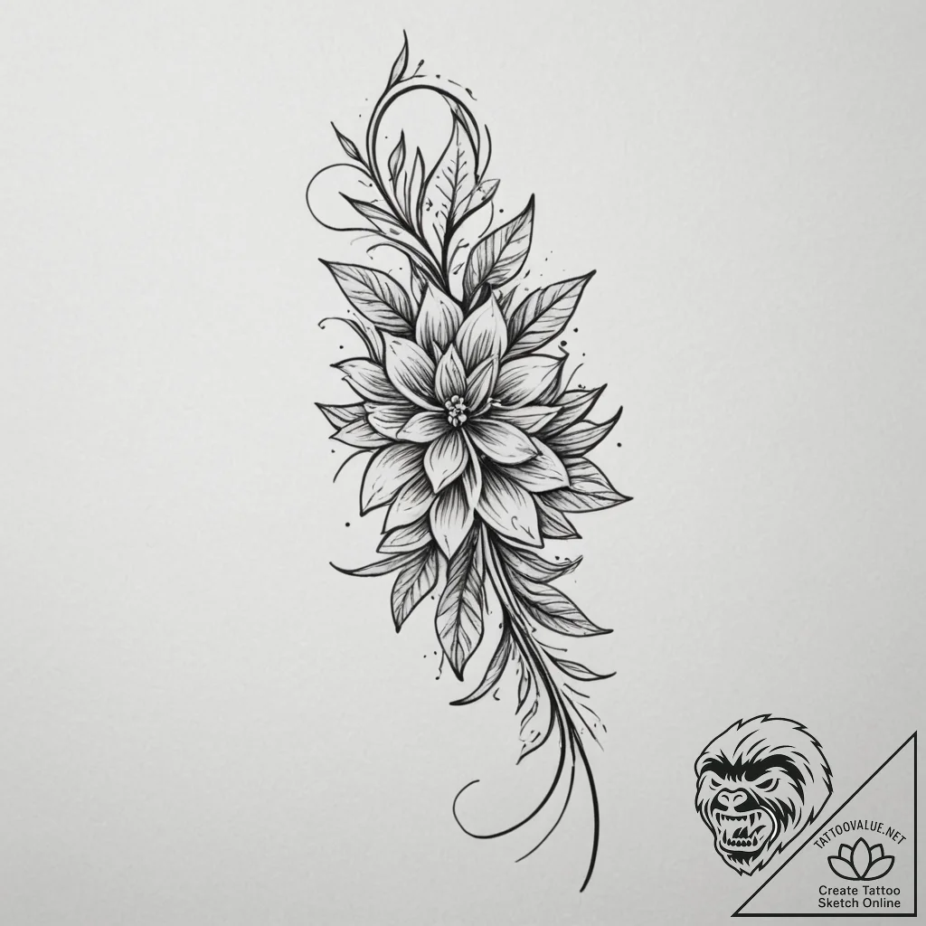 Tattoo design a single, minimalist zipper tha... - tattoo sketch (№1754733453_0, 09.08.2025 09:57) — tattoovalue.net