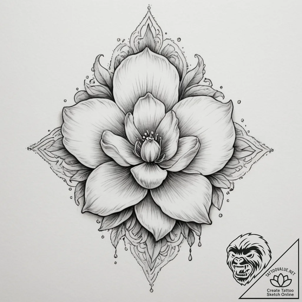 Tattoo design a shimmering effect resembling... - tattoo sketch (№1754733858_0, 09.08.2025 10:04) — tattoovalue.net