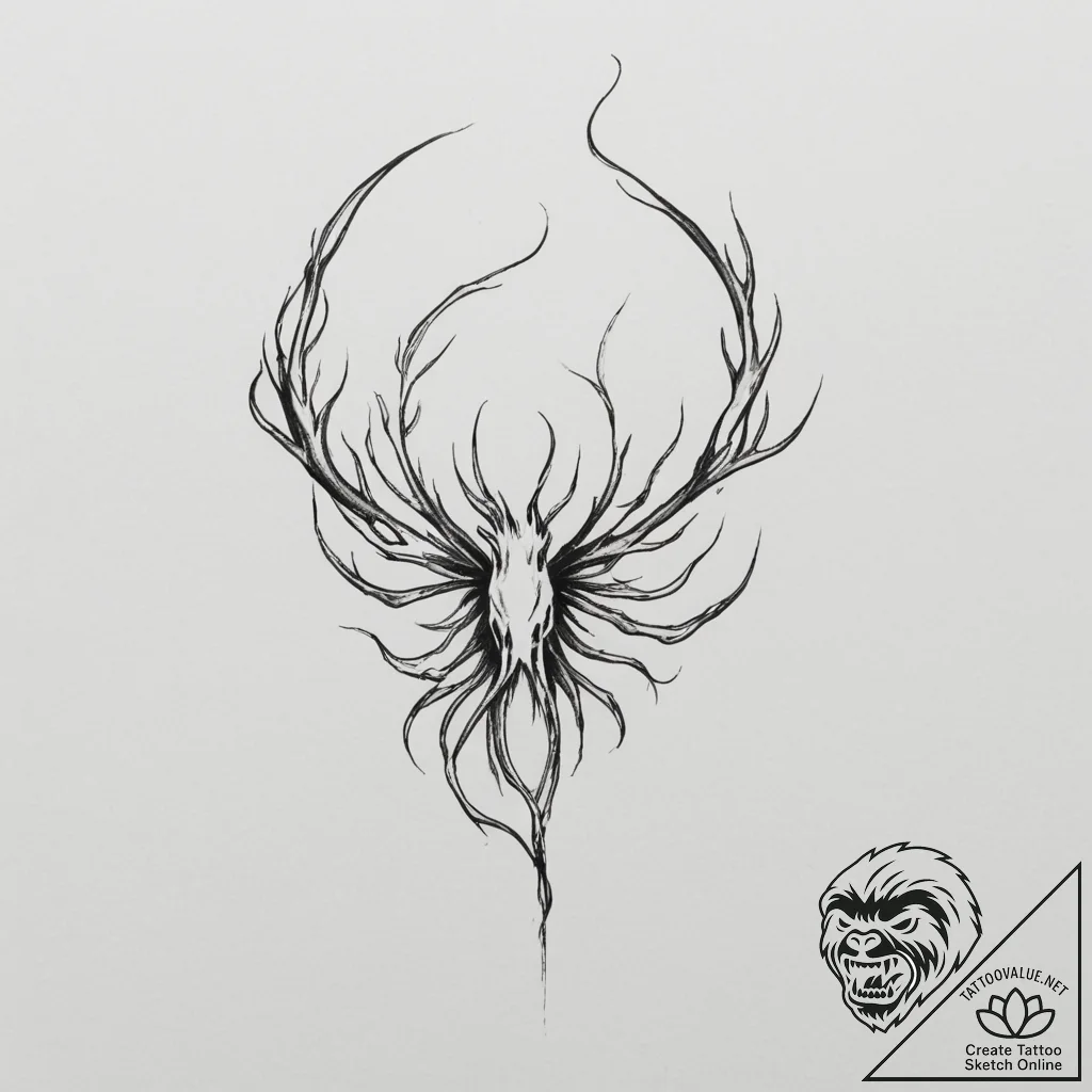 Will-o'-the-wisp - tattoo sketch (№1754734454_0, 09.08.2025 10:14) — tattoovalue.net