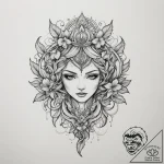 Tattoo design a minimalist line transforming… – tattoo sketch (№1754735448_0, 09.08.2025 10:30) — tattoovalue.net