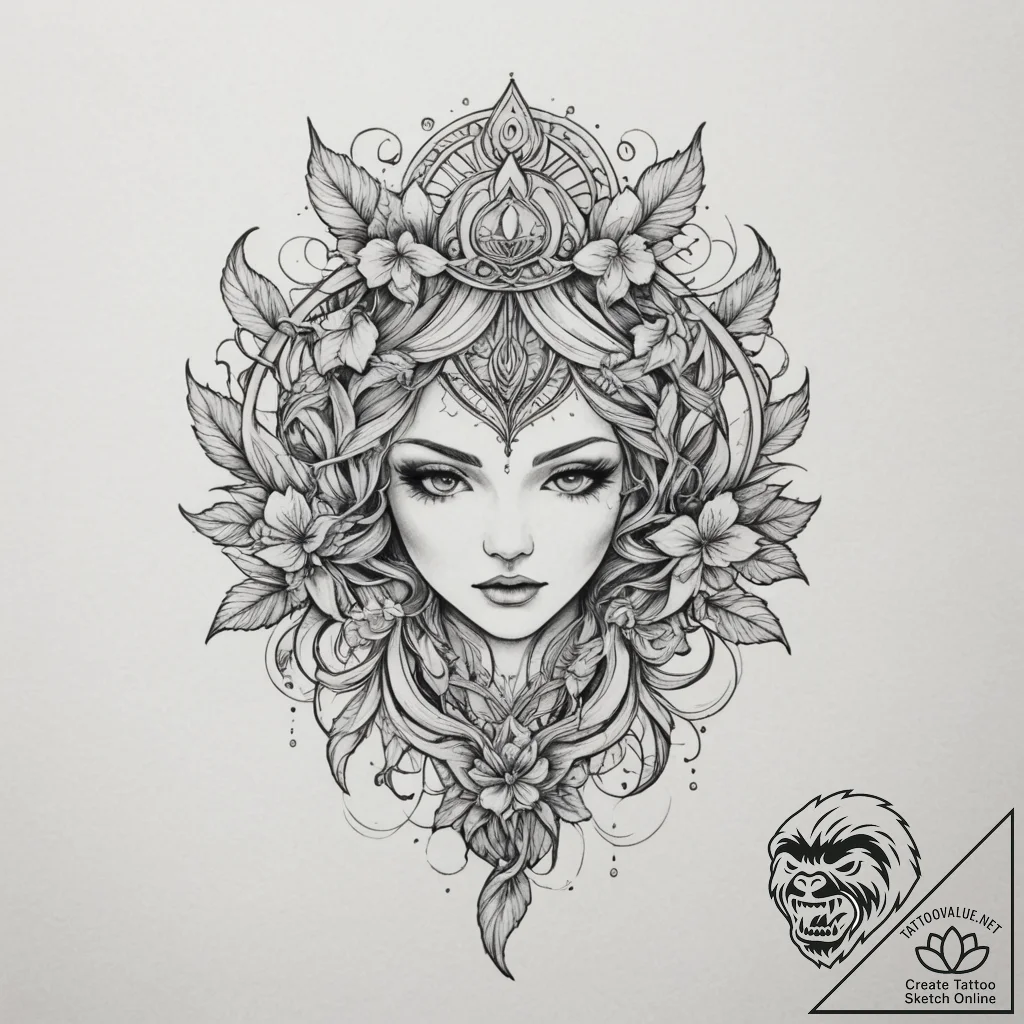 Tattoo design a minimalist line transforming... - tattoo sketch (№1754735448_0, 09.08.2025 10:30) — tattoovalue.net