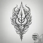 Tattoo design a rusted metal texture forming… – tattoo sketch (№1754738254_0, 09.08.2025 11:17) — tattoovalue.net