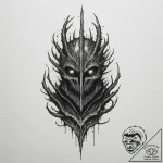 The dark sign (from dark souls), tattoo sketc… – tattoo sketch (№1754739659_0, 09.08.2025 11:40) — tattoovalue.net