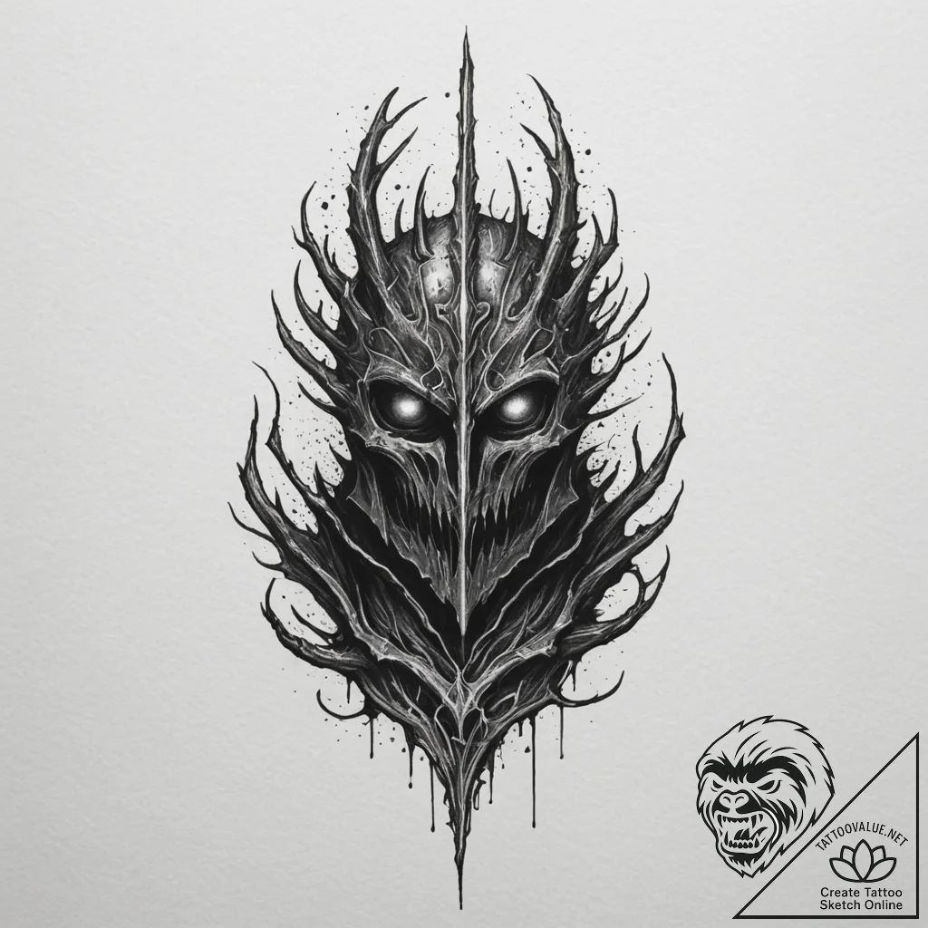 The dark sign (from dark souls), tattoo sketc... - tattoo sketch (№1754739659_0, 09.08.2025 11:40) — tattoovalue.net