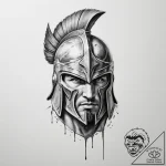 Spartan – tattoo sketch (№1754740466_0, 09.08.2025 11:54) — tattoovalue.net