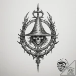 The hunter’s mark from bloodborne, artistic t… – tattoo sketch (№1754741464_0, 09.08.2025 12:11) — tattoovalue.net