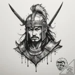 р“сђсѓрїрїр° 12: historical warrior archetype… – tattoo sketch (№1754742476_0, 09.08.2025 12:27) — tattoovalue.net
