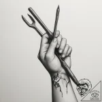 A shot of a person’s hands, worn and callouse… – tattoo sketch (№1754744891_0, 09.08.2025 13:08) — tattoovalue.net