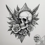 Tattoo design a classic, rugged pocket knife,… – tattoo sketch (№1754748061_0, 09.08.2025 14:01) — tattoovalue.net